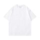 100 cotton 300G heavy cotton T-shirt loose solid color basic short sleeve oversize bottoming shirt for men and women tide