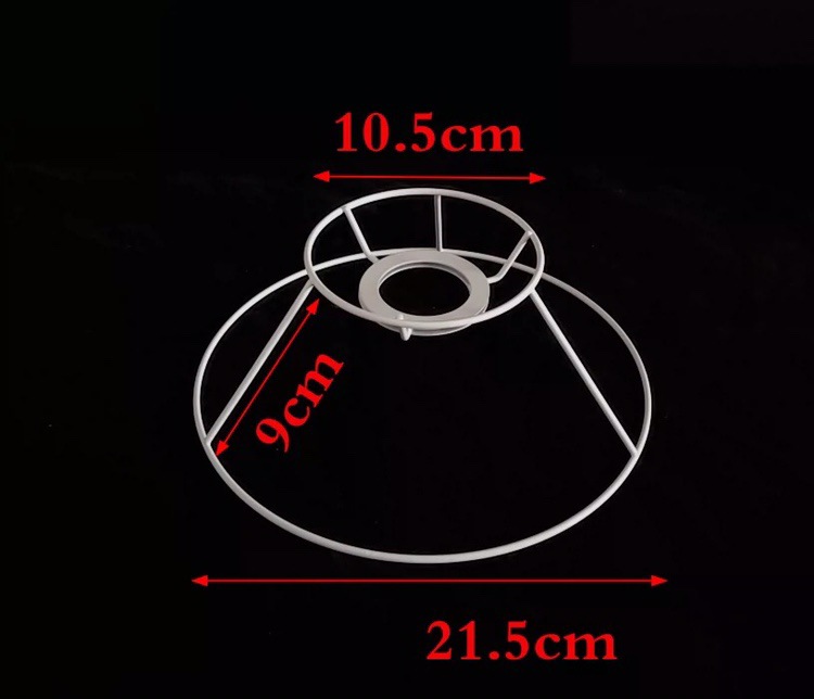 Guzhen DIY pantalla Marco de hierro tejido cuerda hecha a mano pantalla lámpara de mesa Soporte redondo cuadrado hardware accesorios de marco de hierro