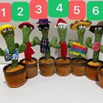 抖音同款网红跳舞仙人掌唱歌妖娆扭会学说话搞笑毛绒玩具电动