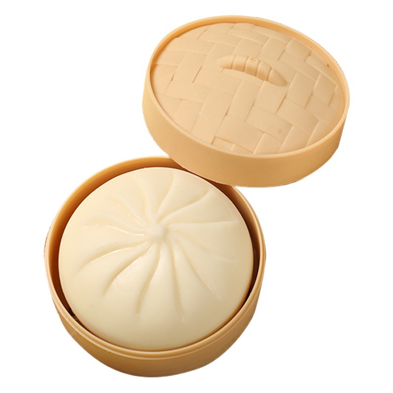 Tiktok misma simulación tenedor bolsa de comida Linda y jugar descompresión al vapor relleno bollo pizca lewang rojo descompresión juguete ventilación artefacto