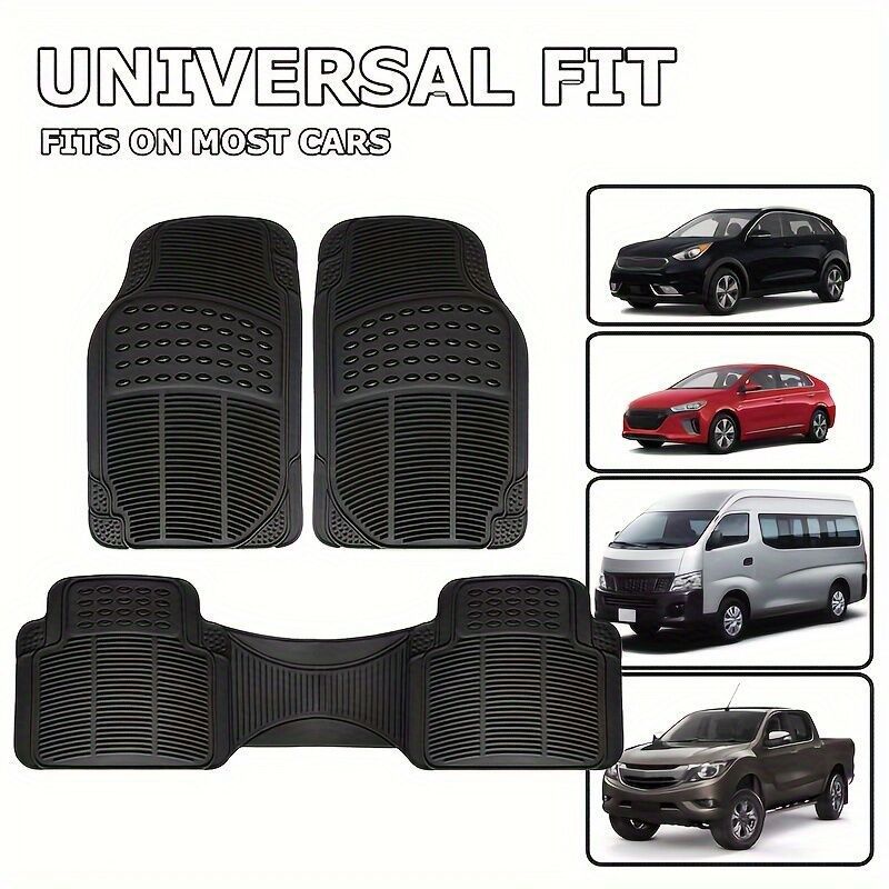 Directly from the manufacturer, PVC anti-slip and dirt-resistant car floor mats suitable for all seasons, universal fit, easy to clean
