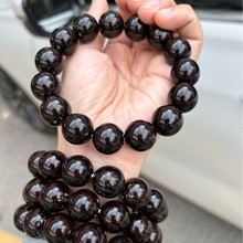 17mm黑金紫金鼠圆珠光珠手串 招财鼠菩提手串