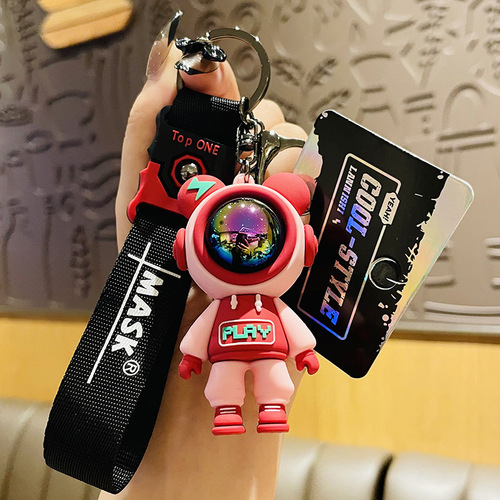 Wholesale cute play lightning bear doll cartoon car keychain chain ins couple bag pendant creative accessories