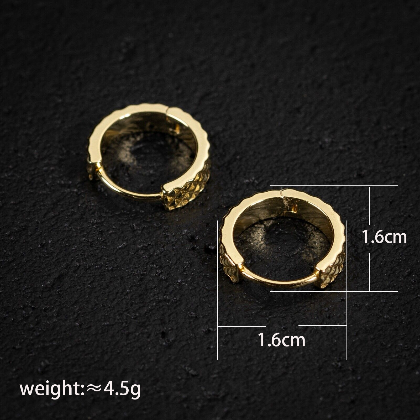 Nuovi orecchini classici rotondi in stile business, gioielli alla moda da strada personalizzati per uomo alla moda_voghion.com