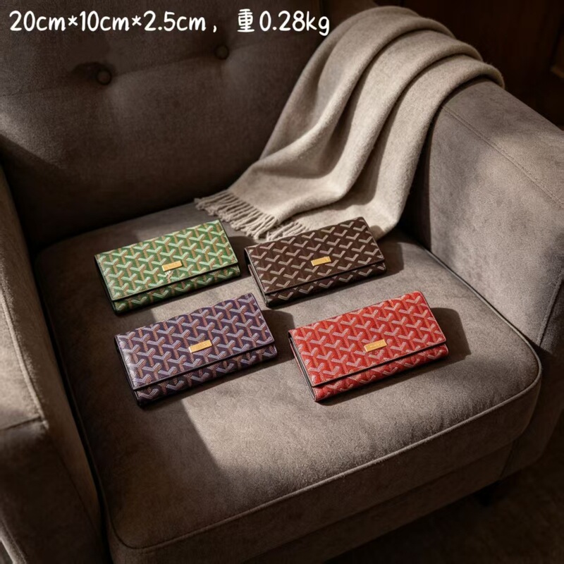 Goyard wallet, printed card holder, genuine leather card clip, business card holder, coin purse, unisex bag, new autumn model
