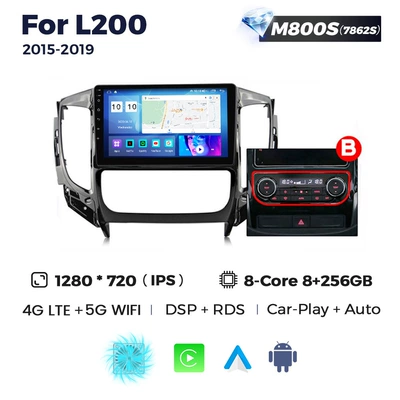 DVD Navigation, Mitsubishi L200 2015-2019 Triton - b-m800s-8256-eight-nuclear-netcom