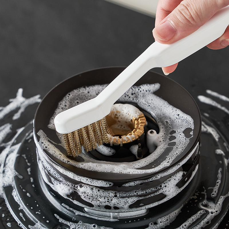 108. Gas Stove Cleaning Brush, Range Hood, Sink, Housework, Gas Stove Groove Gap, Kitchen Stove Cleaning Brush
