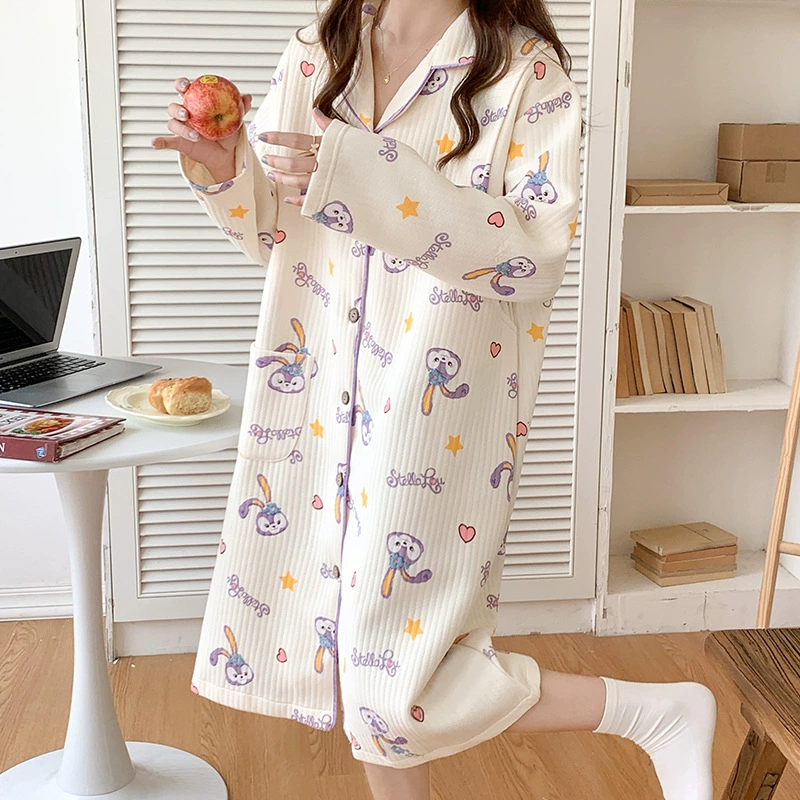Demi-season long-sleeve for breastfeeding, autumn postpartum pijama for young mother