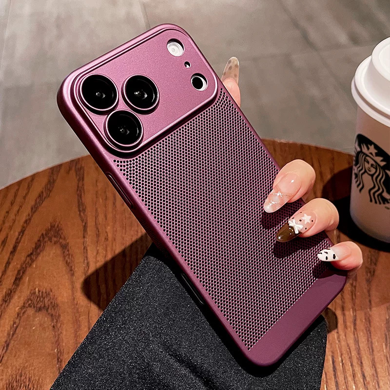 New cooling phone case for iPhone 18 Pro Max, featuring full lens coverage and drop protection, made of hard material
