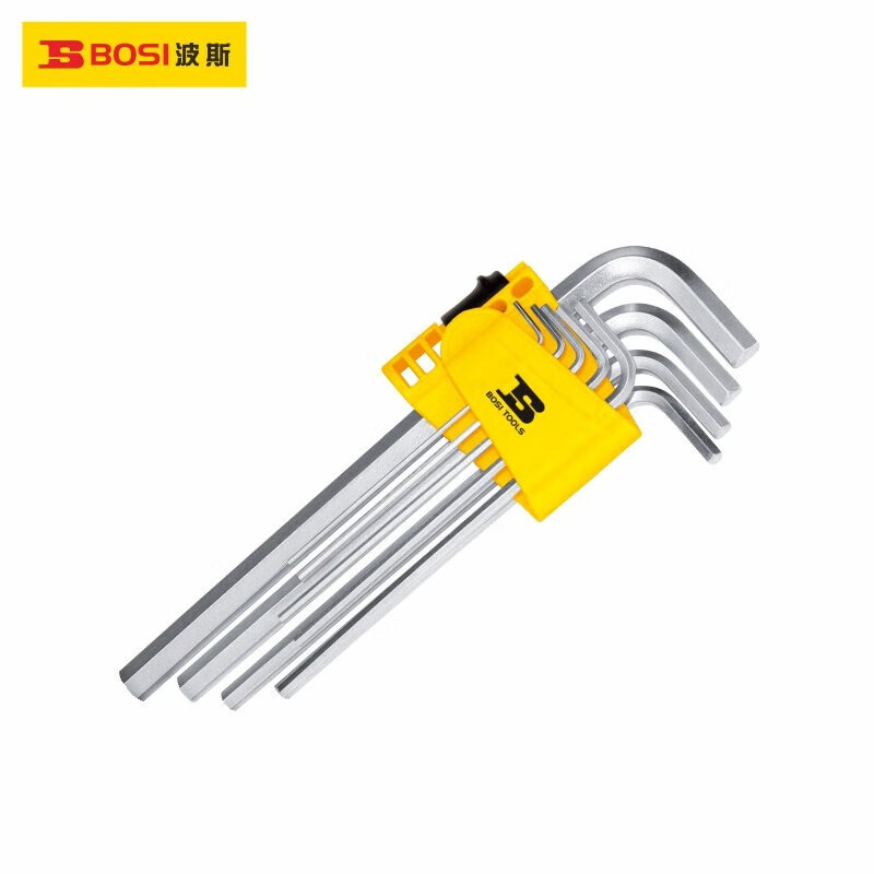 波斯（BOSI）内六角扳手套装公制加长型球头梅花扳手 BS426081 9