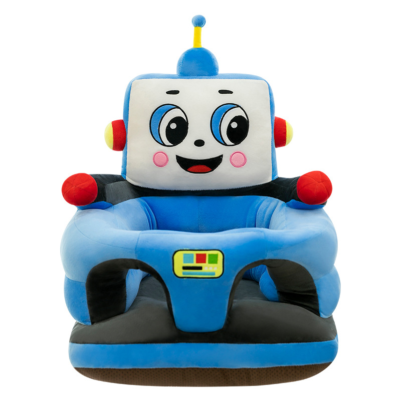 Nuevo asiento para bebés anti-caída creativo robot de dibujos animados para aumentar el sofá de bebé 4 a diciembre asiento de estudio