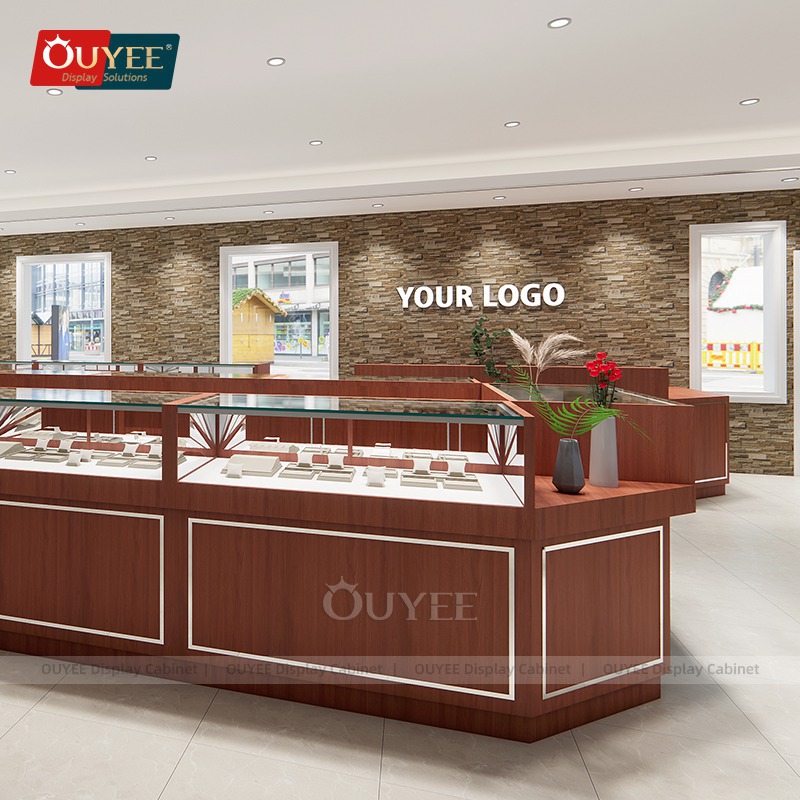 简约现代珠宝展示架铝合金框架首饰展示架创意珠宝黄金首饰陈列架