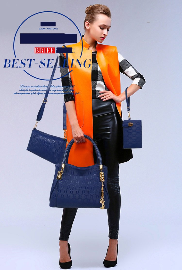 European and American mother-and-child bags, single-shoulder bags, crossbody bags, handbags, three-piece sets, women's bags, trendy cross-border one-piece delivery worldwide undefined