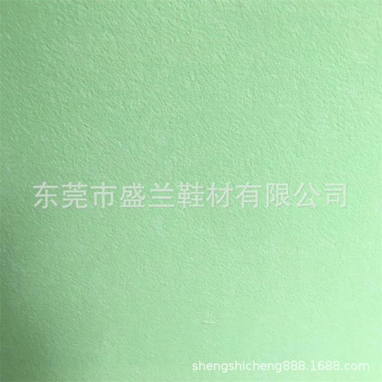 厂家优惠供应绿色纤维板绿色无纺布环保鞋材料拉帮用布透气