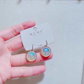 丽银饰品耳饰新款个性风潮耳环女时尚预售几何形耳钉长款5133J