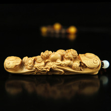 厂家批发黄杨木雕手把件家居挂饰佛像文玩把件艺术品三宝如意