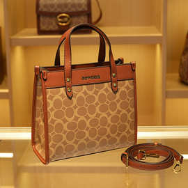 2023马车Tote通勤手提中古托特包香港专柜女包单肩斜挎大容量真皮