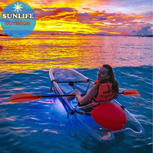 SunLife网红水晶船摄影全透明船景区观光透明船泳池划船单人款