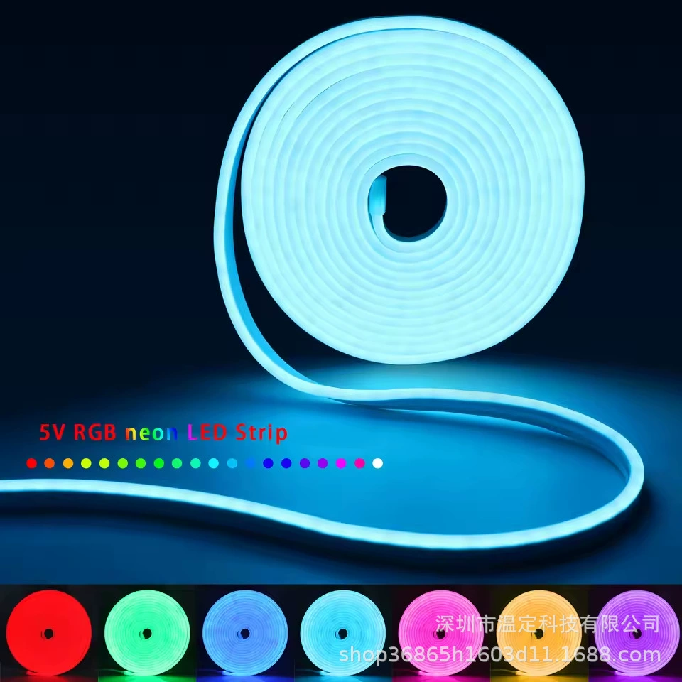 Неоновая световая лента LED набор RGB яркие цвета 5V Bluetooth инфракрасное управление APP 24-кнопочный ТВ фоновая атмосфера