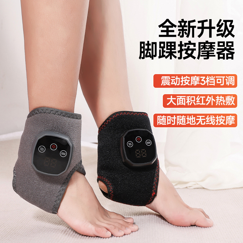 跨境新款手部按摩仪脚腕关节电加热按摩器震动理疗腱鞘护手踝绑带|undefined