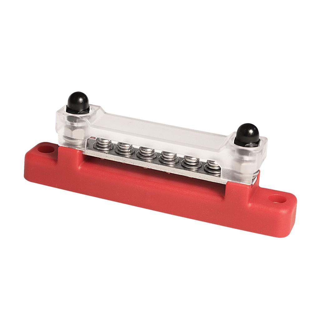 新款汇线排红色汇流排铜排带盖子150A大电流接线排支持个性化搭配