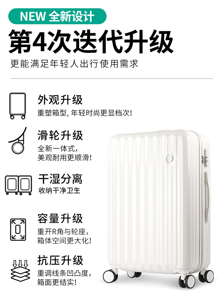 Una pieza de equipaje de entrega de 20 pulgadas caja de embarque de rueda universal 24 caja de equipaje de gran capacidad al por mayor