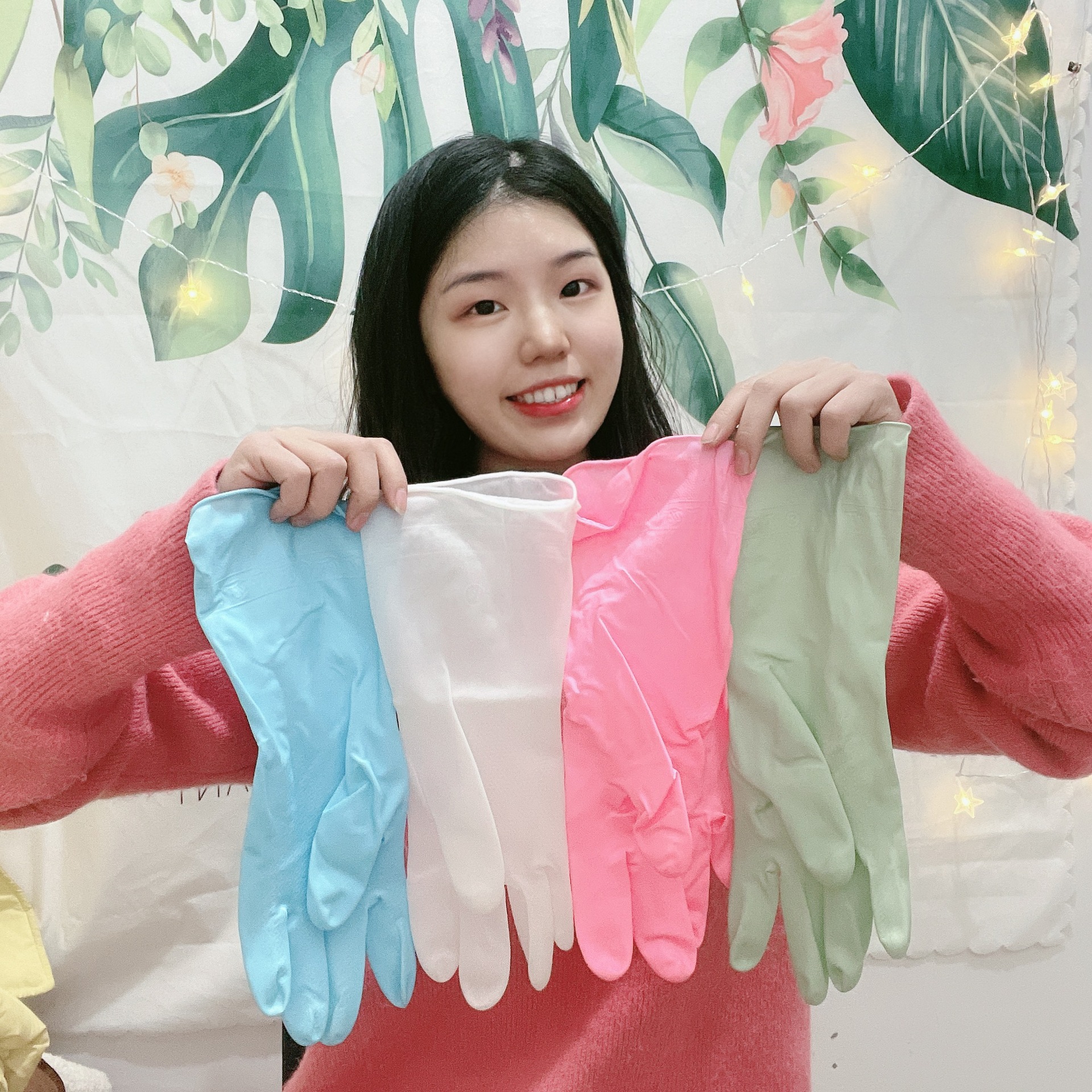 塑钢手套pvc防水乳胶橡胶家务清洁家用洗碗加厚厨房防滑防油污