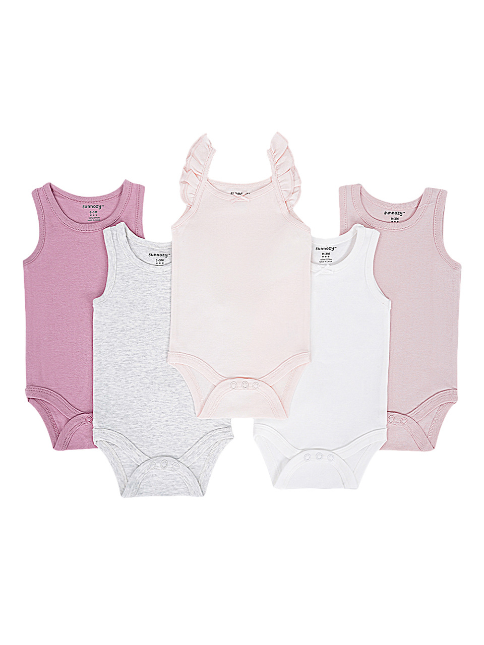 Conjunto de 5 piezas de verano, estilo nuevo, chaleco, pelele, algodón puro, fino, sin mangas, mono para bebé, pelele para exteriores.