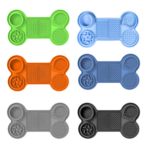 New cross-border silicone pet licking mat pet plate dog licking mat placemat dog slow food mat suction cup slow food mat