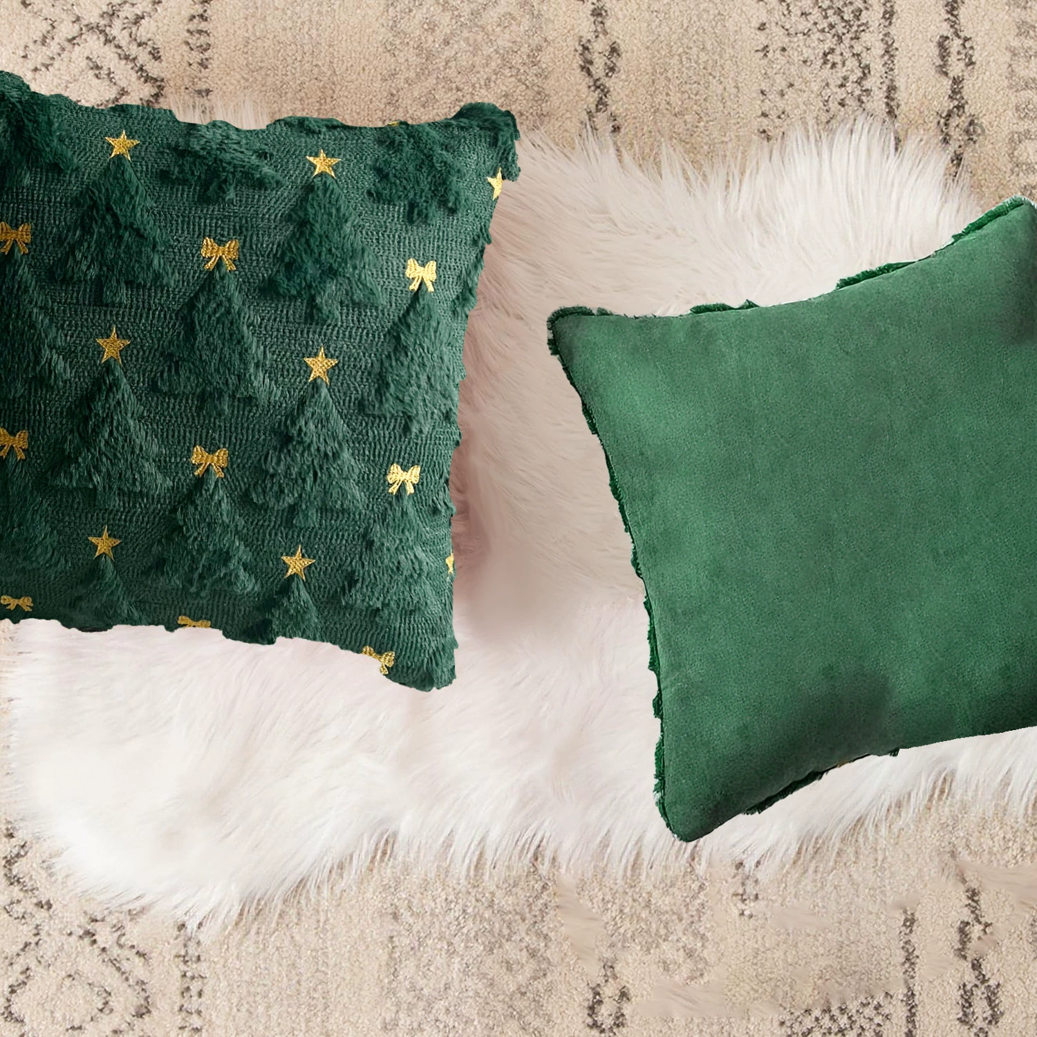 Cute plush pillow with bow, atmospheric sofa, (Cross-border trading)