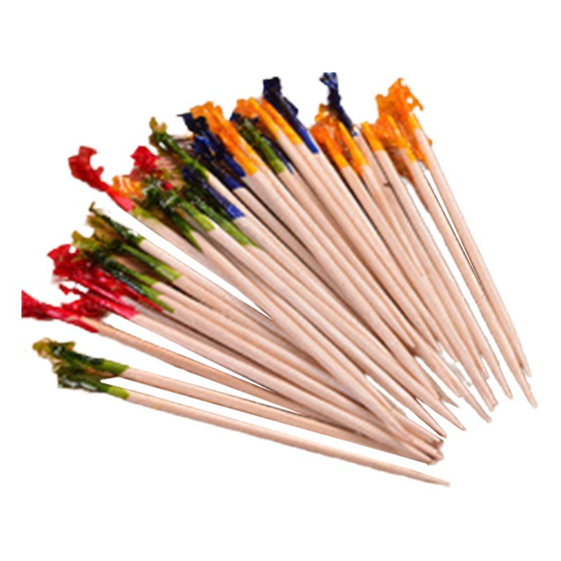 Креативный фруктовый Куриный хвост знак KTV цветок знак Искусство строка знак Бамбук коктейль закуска фруктовый знак