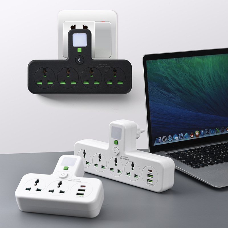 Conector multifuncional con lámpara de noche iluminación de tres posiciones, cuatro posiciones, cinco posiciones, conector de convertidor de puerto USB tipo C