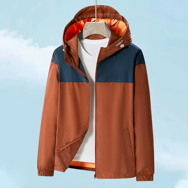 8823 New Trendy Brand Couple's Sunscreen Jacket, Lightweight, Breathable, UV-Protective Skin Jacket, Puzzle Sunscreen Shirt for Outdoor Use