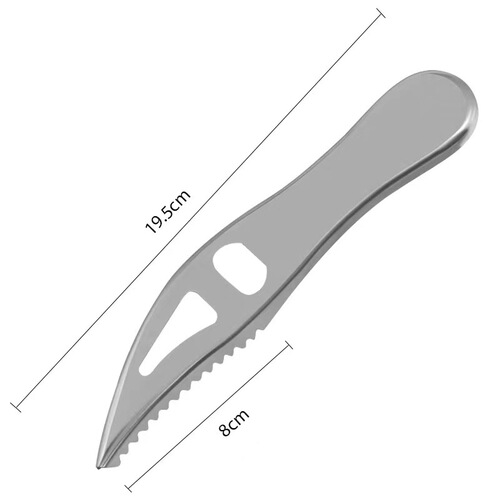 Cross-border Amazon fish scale planer creative beer bottle opener multi-functional stainless steel bottle opener kitchen gadget
