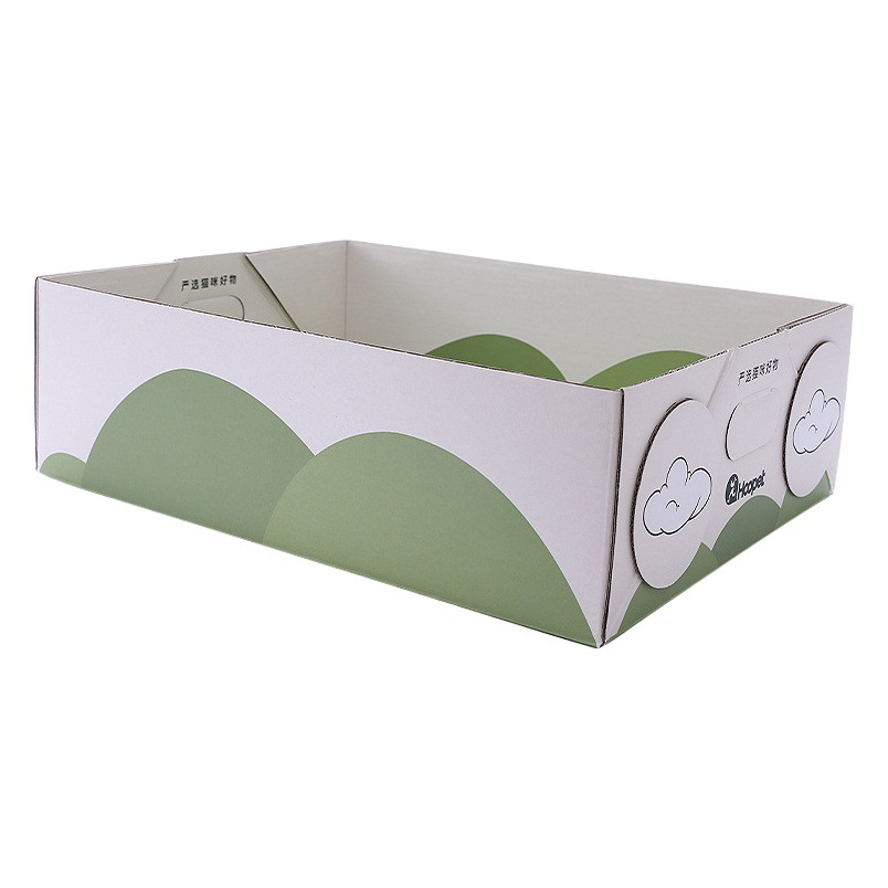 Caja de arena de gato desechable gato inodoro gato caja de arena anti-Splash plegable de gran tamaño completo abierto portátil para salir