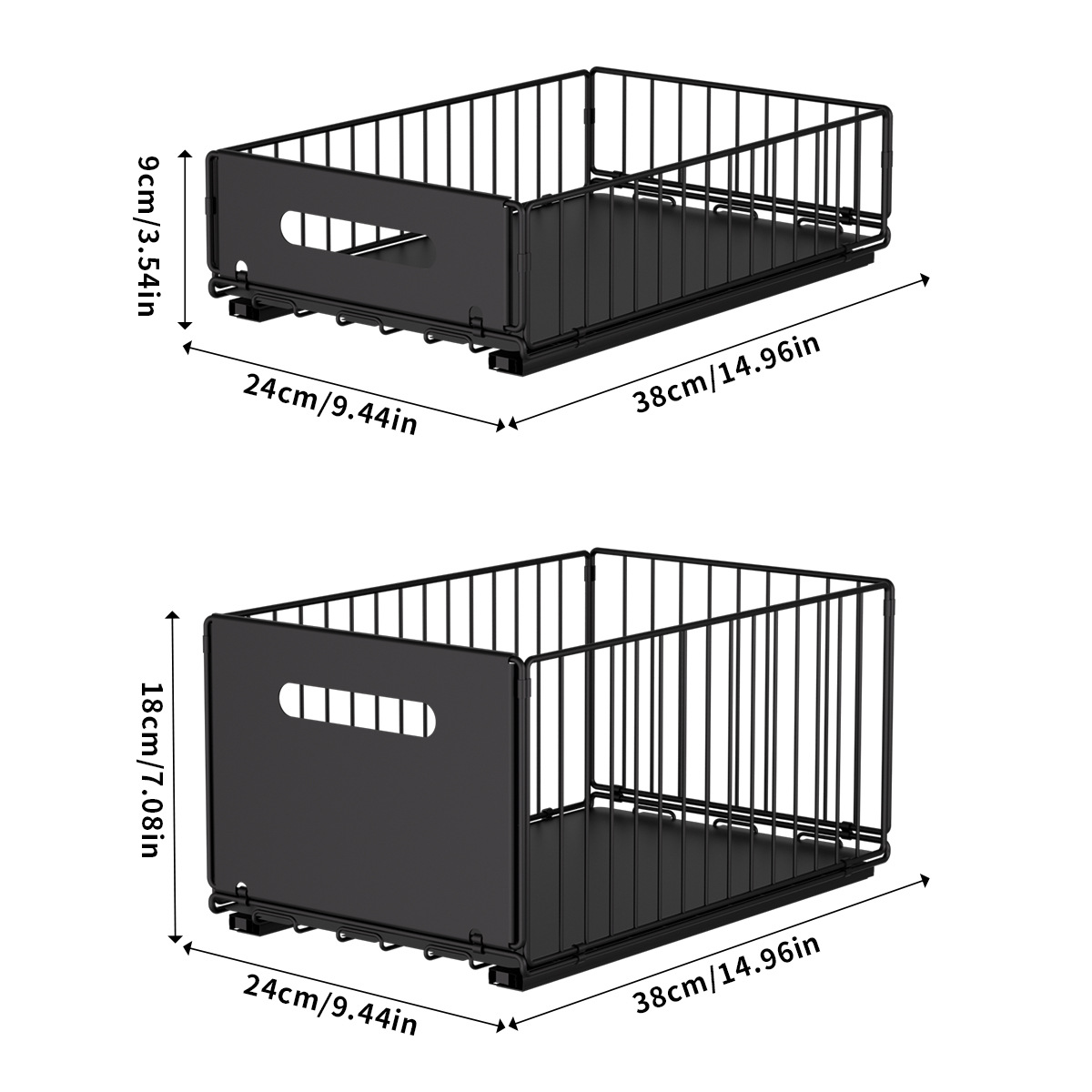 Estantería de almacenamiento interior de armario extraíble para armarios de cocina, armario profundo para el hogar, caja de almacenamiento desplegable, organizador multifuncional de especias