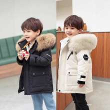 跨境童装棉衣欧美冬季新款羽绒棉运动夹克派克服超厚外套儿童棉服