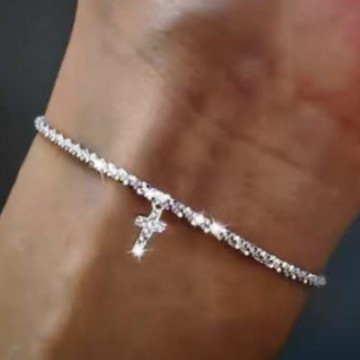 Funkelnde Quadratische Anhängerkette Damen Luxus Design Schmuck_voghion.com