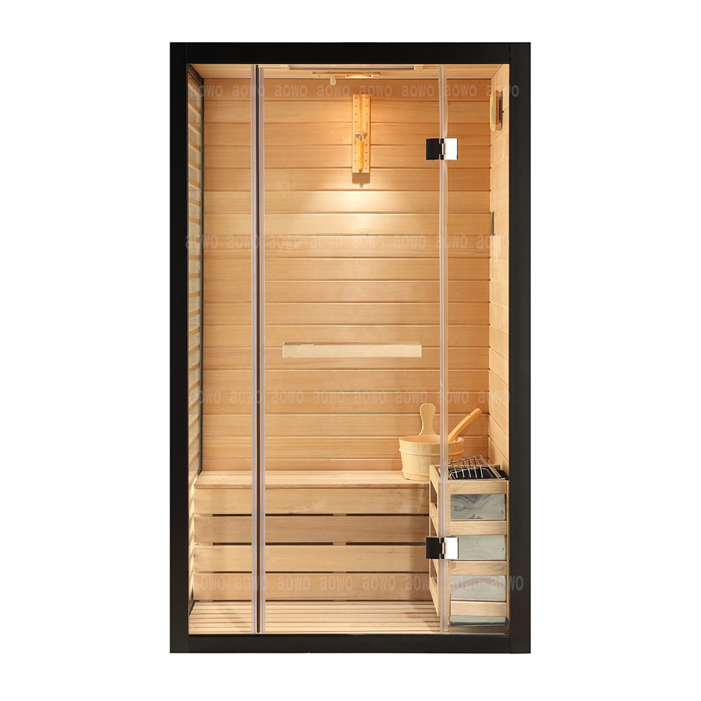 No estándar con marco negro de abeto de agua sala de ondas de luz sala de vapor de sudor sauna horno de calor evaporación seca sudor salón de belleza doméstico