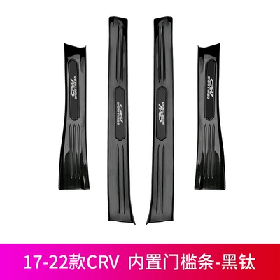 Welcome Pedal 2023 – Dekorativ pedal başlıqları - 17-22-crv-built-in-threshold-strips-black-titanium-4-pieces