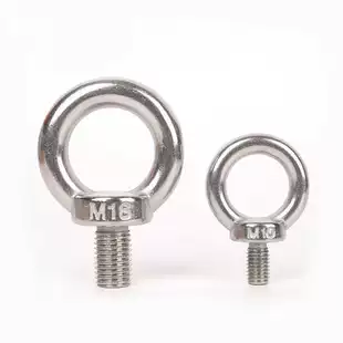 Винтовые рым-болты из нержавеющей стали 304/316L с кольцом M3–M12