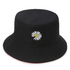 Custom Four Seasons Solid Color Daisy Short Brim Hat Two-Sided Wear Korean Style Trendy Fisherman Hat Outdoor Sun Hat Wholesale
