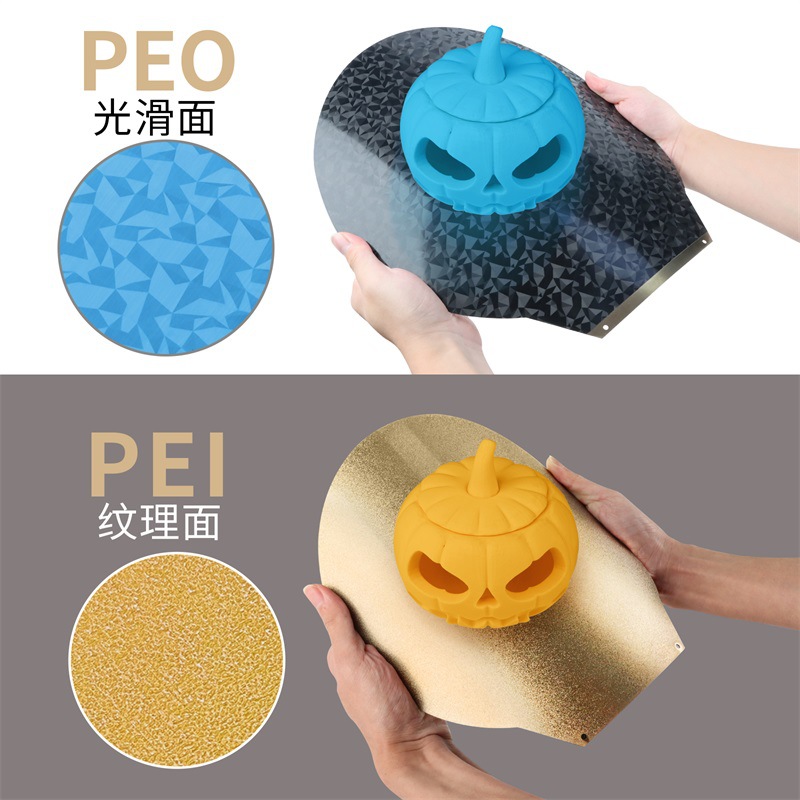 Accesorios de impresora 3D de doble cara redonda de impresión de resorte placa de acero suave PEO/PEI plataforma de cama caliente placa pei