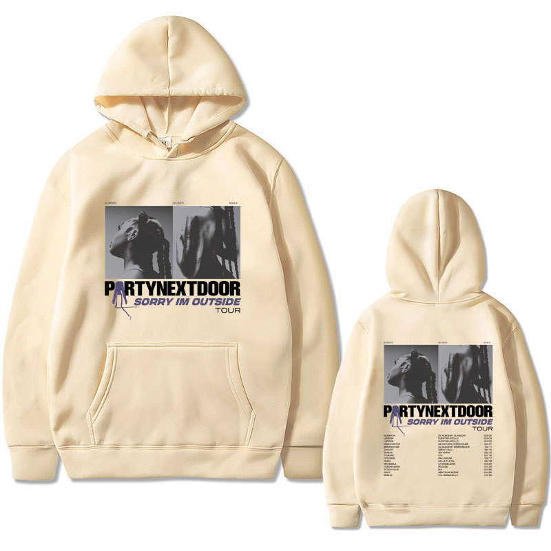 Rapper Partynextdoor Double Sided Print Hoodie Male Vintage