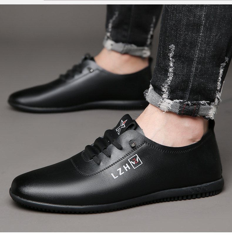 New Men's Breathable Korean Casual Shoes With Soft Sole And Soft Surface, Versatile Anti Slip White Shoes_vogvips.com