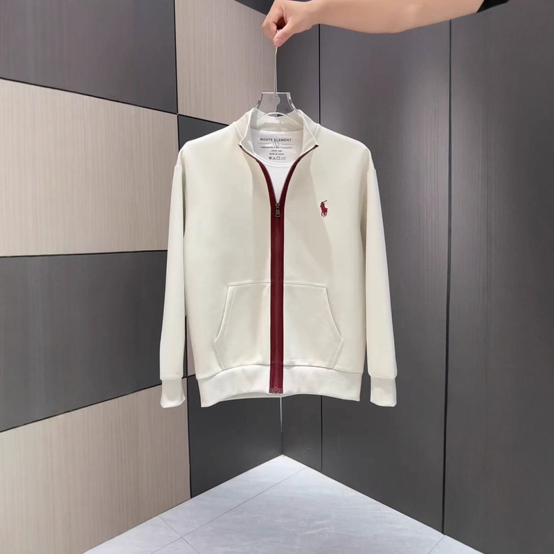 Autumn New Men's Trendy Brand Embroidered Stand Collar Color-Block Zipper Sweatshirt Youth Fashion Versatile Cardigan Jacket Coat Autumn New Men's Trendy Brand Embroidered Stand Collar Color-Block Zipper Sweatshirt Youth Fashion Versatile Cardigan Jacket Coat