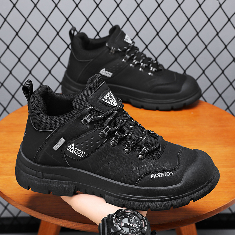 Mountaineering Shoes Men's 2025 New Spring Outdoor sneaker Men's Non-slip Wear-resistant Travel Shoes All-match Work Shoes plus size