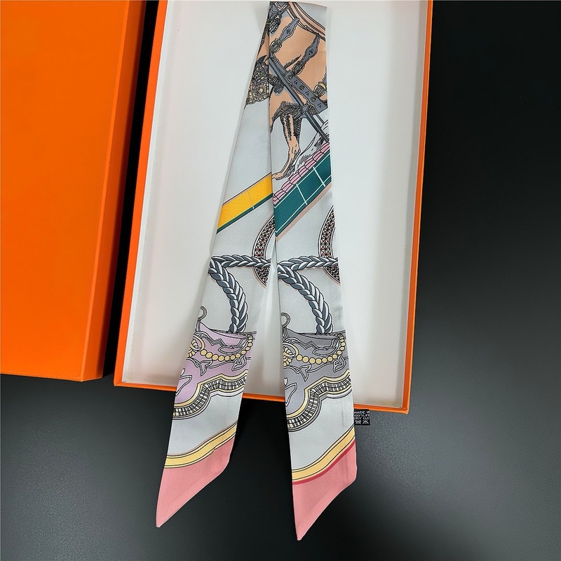 新しいロングサドルシルクスカーフ模擬シルクヘッドバンドファッションスカーフバッグリボンリボン卸売ヘッドバンド装飾|undefined