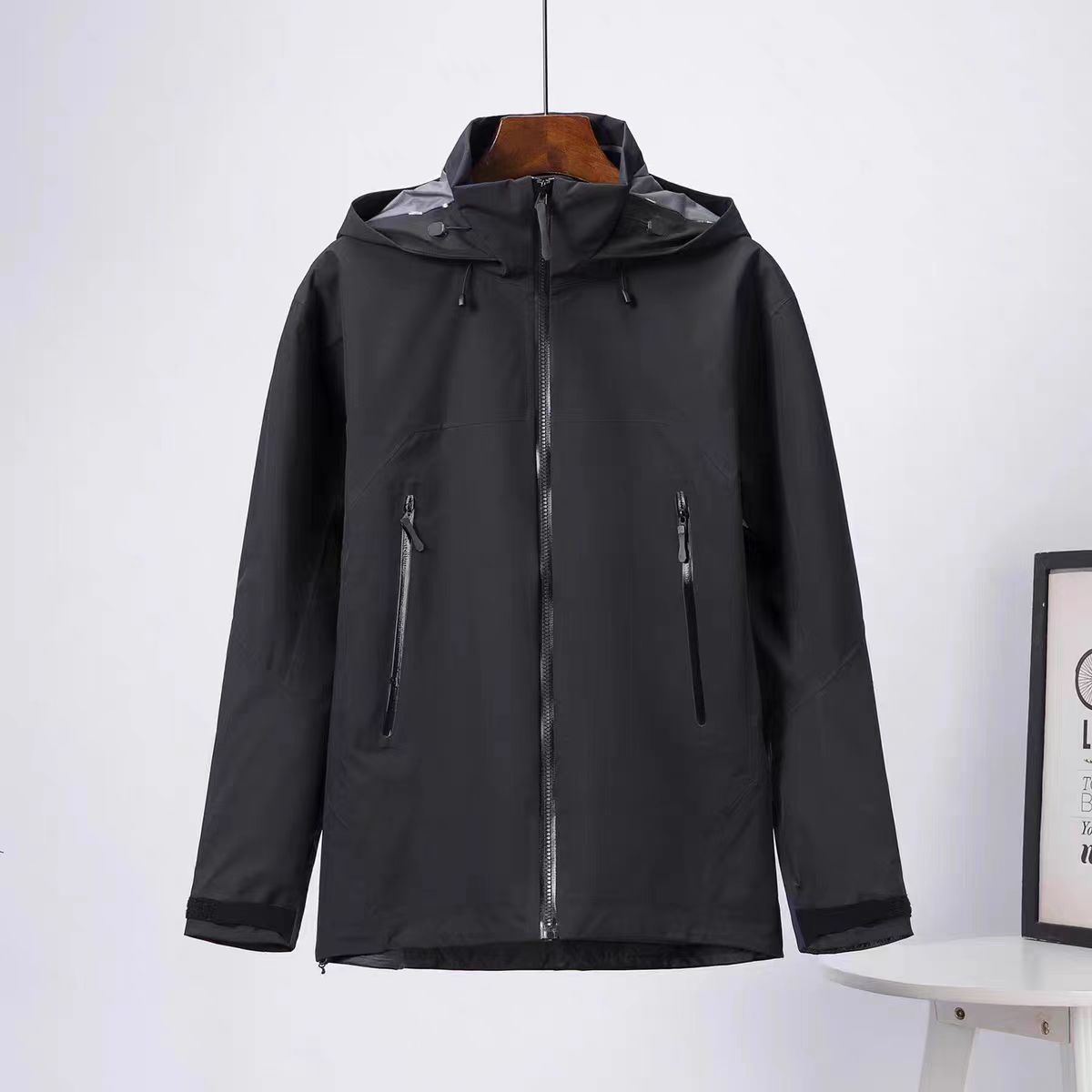 Niaojia's Same Lt Jacket, No Logo, Windproof and Waterproof, Heat-Sealed Laminated Single-Layer Jacket for Men and Women