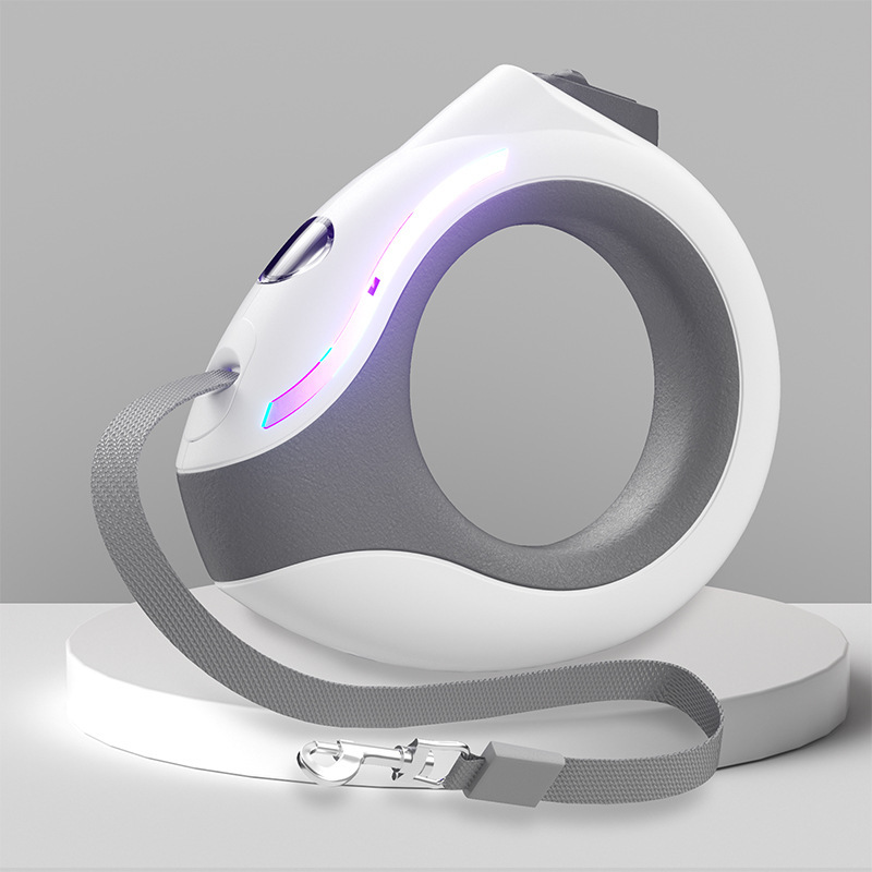 Cuerda de tracción para mascotas, correa de tracción telescópica automática, cuerda para pasear al perro, perro pequeño y mediano, peluche, bichón, tractor para perros